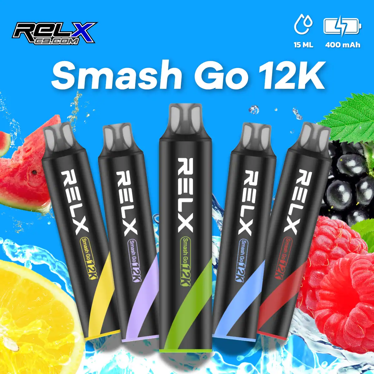 RELX 悅刻 Smash Go 12000口拋棄式電子煙