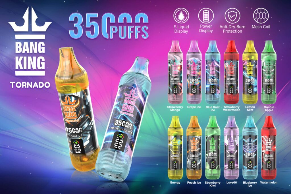 Bang King 35000 口拋棄式電子煙
